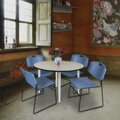Regency Kahlo Round Table & Chair Sets, 48 W, 48 L, 29 H, Wood, Metal, Polypropylene Top, Maple TPL48RNDPLCM44BE
